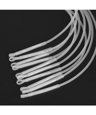 Keenso Fly Cord Loop Connector - 10 Pieces 30lb/50lb Nylon Fishing Loop Durable White Connector for Fly Fishing - Buy Online on GoSupps.com