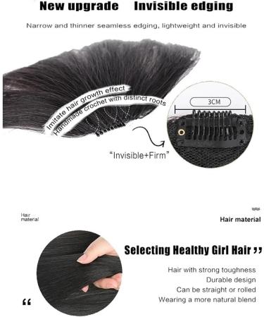 Bangs Hair Piece Clip in Bangs-Fake Bangs Hair Clip Black Clip On Bangs Real Human Hair Curtain Bangs for Women French Bangs Bangs Hair Extensions (Color : NC/4HL) - Buy Online on GoSupps.com