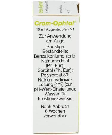 Crom Ophtal Eye Drops - Best Allergy Relief | Fast Shipping Worldwide - Buy Online on GoSupps.com