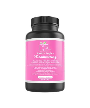 Health Logics Mesmerizing | Hair Skin & Nails with Biotin BioCell Collagen Vitamin C Hyaluronic Acid | Clinically Evaluated to Reduce Facial Lines Wrinkles Crows Feet & Promote Joint Comfort