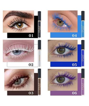 6 Colors Waterproof Rainbow Mascara Set - 3D Fiber Eyelash Volume for Stunning Look | International Shipping - Buy Online on GoSupps.com