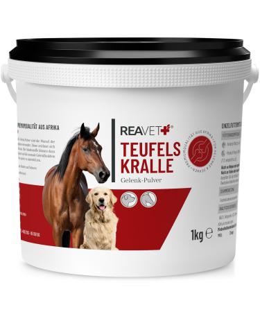 Reavet Devil's Claw for Horses 1kg - Devil's Claw Powder Teufelskrallen root joint powder to support agile joints and mobility