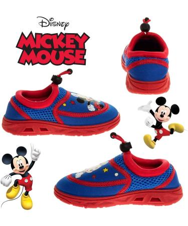 Disney Mickey Mouse Boys Water Shoes - Toddler/Little Kid Aqua Socks - Beach Sandals for Kids - Quick Dry Pool Slides - Blue/Red - Buy Online on GoSupps.com