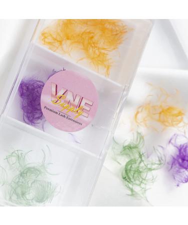 VNE 500 Fans Colorful Lash Extensions | Premade Volume & Mega Volume | 13mm C Curl White 6D - Buy Online on GoSupps.com