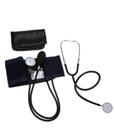 Benkeg Aneroid - Aneroid Blood Pressure Cuff kit Upper Arm Blood Pressure Stethoscope With Zippered Bag For Adults