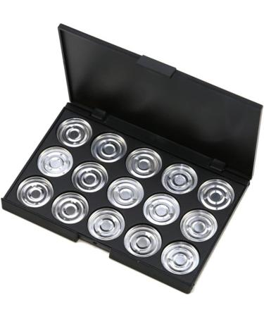 CANIGHT 3pcs 15 Empty Eyeshadow Palette Cosmetic Cases for Traveling Travel Cosmetic Case Eye Shadow Silver - Buy Online on GoSupps.com