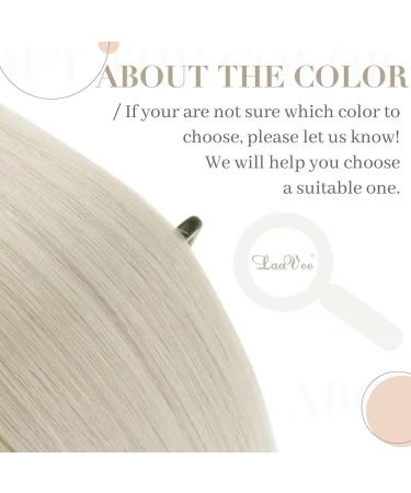 LAAVOO Platinum Blonde Keratin Real Human Hair 22 U Tip Hot Fusion Hair Extensions 50g 50s - Remy Long Straight Blonde Hair 60 - 22 Utip - Buy Online on GoSupps.com