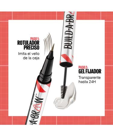  Maybelline Maybelline New York - Build-a-Brow - Black Brown - Eyebrow pen/gel for all eyebrow types - 15.3g - Buy Online on GoSupps.com