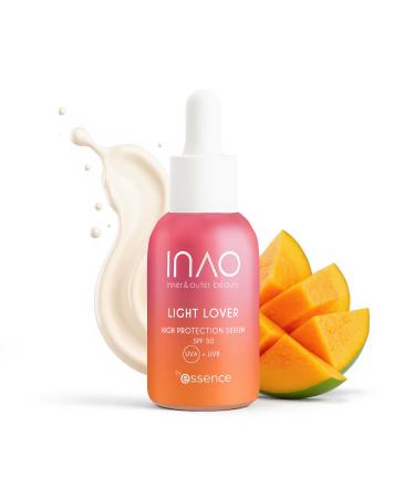 essence Essence INAO Beauty Serum for Inside and Out - High Protection SPF 50 by Essence - Face Serum - Yellow - Protective - Vegan - Oil-Free - UVA and UVB Filter + SPF 50 - Free
