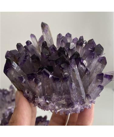 for 300g+Amethyst Quartz Crystal Cluster Reiki Samples Home Decoration Crystal for Her for Girlfriend Crystal Gemstones and Crystal Stone Mineral Specimen