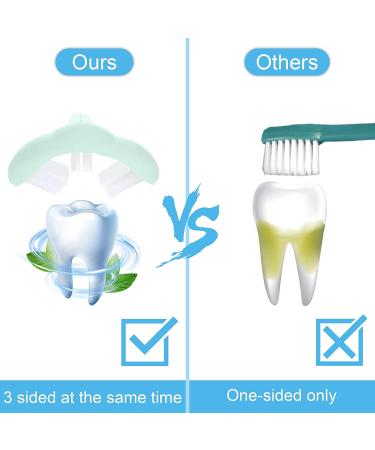 Cellena Kids 3-Sided Toothbrushes (Blue-2pcs) | Gentle Manual Toothbrush for Children - Buy Online on GoSupps.com