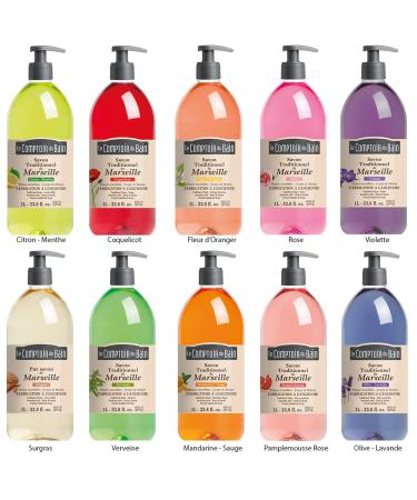 Le Comptoir du Bain Marseille Poppy Liquid Soap 1 L