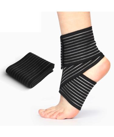 4 Pack Knee Support Bandage - Compression Sports Wrap for Knee Elbow Calf Ankle & Wrist - 70cm (27.5 inch) Knee Tapes for Optimal Strength & Stability - Buy Online on GoSupps.com