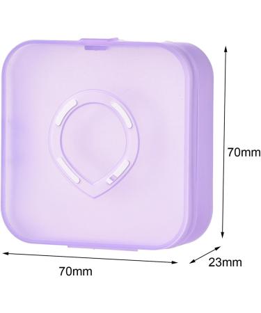 Generic Cosmetic Sponge Storage Box for Travel - Elegant Makeup Accessory Organizer Violet - Buy Online on GoSupps.com