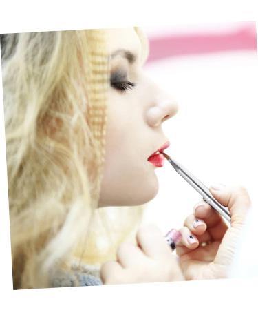 Beatifufu Double Ended Lipstick Brush Lip Professional Lip Brush Beauty Supply Reusable Lip Brush Cosmetic Lipstick Brush Multifunctional Brush Portable Lipstick Brush Makeup Brush 12x1x1cm Silver - Buy Online on GoSupps.com