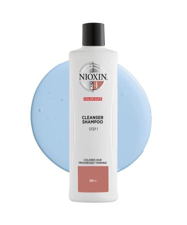 Nioxin System 4 Scalp Cleansing Shampoo with Peppermint Oil  Treats Dry and Sensitive Scalp  Dandruff Relief and Anti-Hair Breakage  For Color Treated Hair with Progressed Thinning  16.9 fl oz 16.9 Fl Oz (Pack of 1)