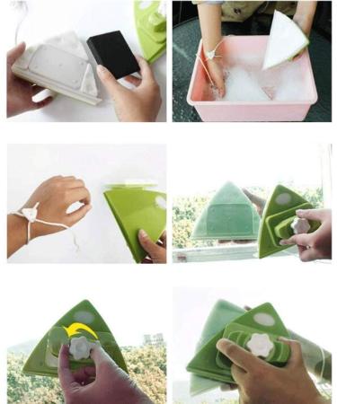 Glass Wiper - Double-Sided Window Cleaner Glass Wiper Magnetic Cleaning Tools Useful Surface Cleaning Brush (Color : Yellow) (Green) - Buy Online on GoSupps.com