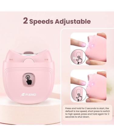 Electric Nail Clipper Electric Nail Trimmer Suitable for Children Adults and Elderly Automatic Nail Clipper with 2 Adjustable Speeds Nail Clippers with LED Light and Chip Storage Box Zjd-pink01 - Buy Online on GoSupps.com