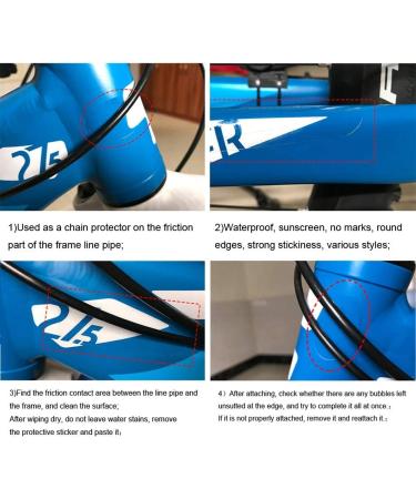 NARAMAX 3PCS Disposable Bike Chainstay Frame Protectors - Waterproof Self-Adhesive Guard Pads for Sports Bikes (Color As Photo) - Buy Online on GoSupps.com