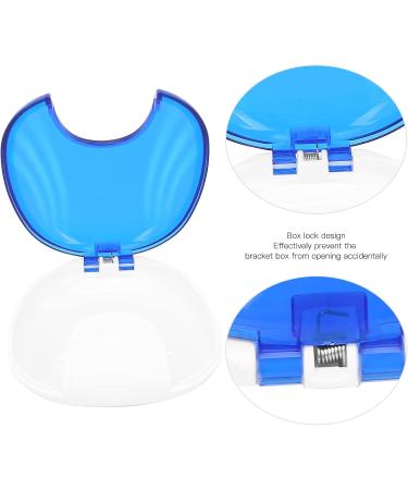 Orthodontic Retainer Case & Fake Tooth Cover - Travel Storage Box for Men (Blue) | International Shipping Available - Buy Online on GoSupps.com