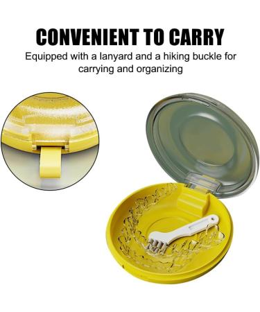 4-Piece Yellow Boxing Mouthguard Set | Ventilated Storage Box & Portable Braces Case with Spring Lock - International Shipping Available - Buy Online on GoSupps.com