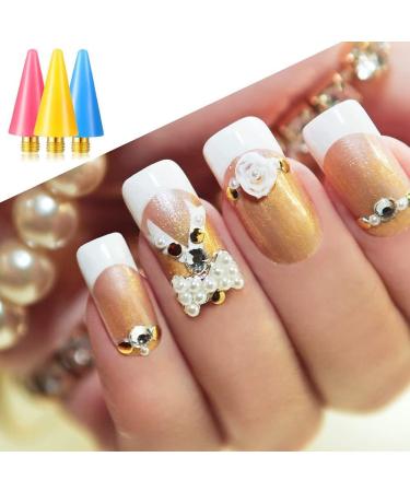 Plauauyt 16 Pieces Nail Rhinestones Picker Replacement Head Tips for Nail Dotting Pen to Nail Gem Jewelry - Buy Online on GoSupps.com