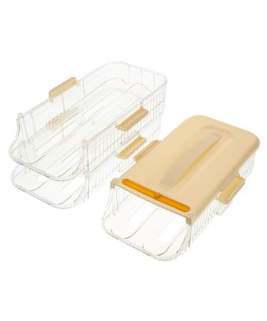 PRETYZOOM Egg Holder Fridge Egg Storage Box Eggs Refrigerator Fridge Kitchen Egg Holder Egg Holes Trays Portable Egg Carton