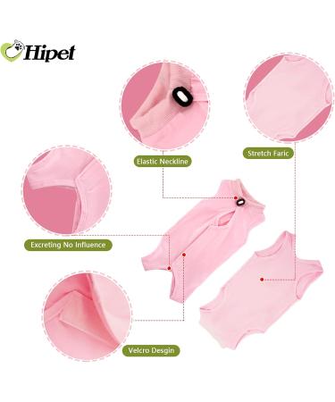Buy Hipet Cat Surgical Recovery Suit for Belly Wounds | Anti-Licking Onesie Vest Shirt (M Pink) - Replacement E-Collar and Cone - Buy Online on GoSupps.com