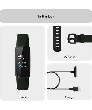 Fitbit Inspire 3 Health & Fitness Tracker with Stress Management - Black/Midnight Zen - Buy Online on GoSupps.com