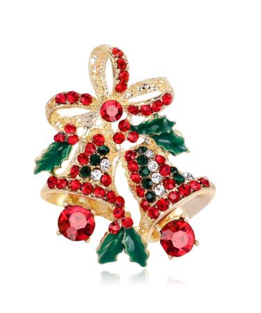 WIPPWER Pin Jewelry Gifts for Women Cute Inlaid Rhinestone Christmas Brooches for Women Creative Colorful Boots Snowman Pins Party Accessories Sweater Jewelry Brooches & Pins