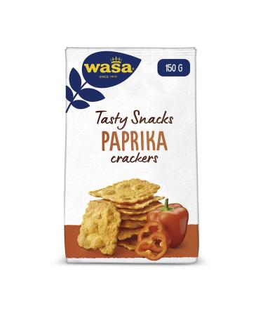 Wasa Tasty Snacks Cracker Paprika Crispy crackers with paprika 150g Spicy 150 g (1 pack)
