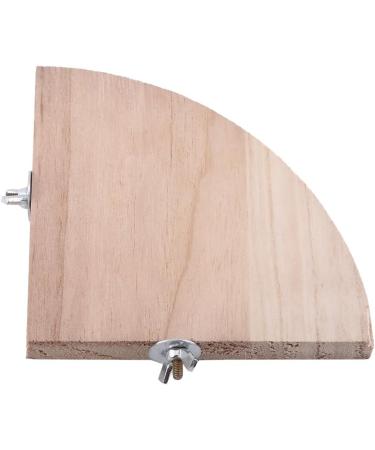Fdit Platform Wood Bird Cage Perch Stand for Parrot Hamster Small Pets - 13x13cm - Buy Online on GoSupps.com