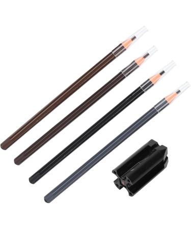 Eyebrow Pencils Sharpener Set Microblading Makeup Tool Eyebrow Pencil Set Firm Sturdy for Beauty Salon for Women - Buy Online on GoSupps.com