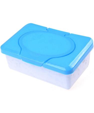 Wipes Dispenser Holder Portable Baby Wipes Holder Case Tissue Storage Box with Lid for Desk Dorm Kitchen Washroom Vanity (Blue) - Buy Online on GoSupps.com