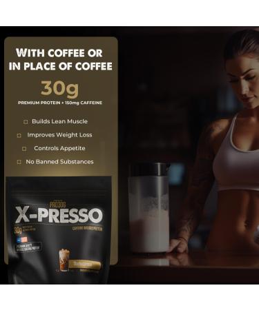 ATHLEAN-X PRO-30G Xpresso Premium Caffeinated Protein Powder Caramel Macchiato Gluten-Free Low Sugar 30g of High Protein Powder for Muscle Recovery & Growth NSF Certified for Sports - Buy Online on GoSupps.com