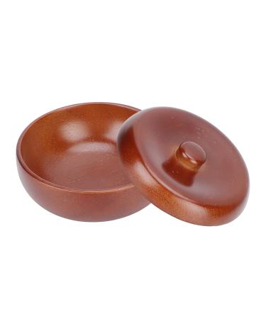 Premium Wooden Shaving Soap Bowl - Durable Frosted Design for Wet Shaving | Ideal for Men's Razors & Shaving Foam - Buy Online on GoSupps.com