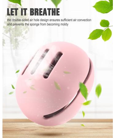 FERYES 2 PCS Makeup Sponge Holder - Silicone Beauty Blender Case for Travel | Black & Pink Makeup Sponge Storage - Buy Online on GoSupps.com