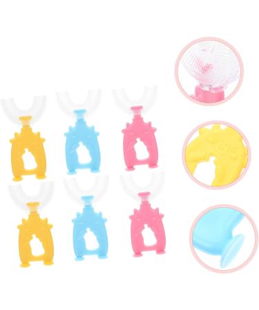 Minkissy 12 STK U-Shaped Toothbrush for Children - Whole Mouth Cleaning Baby Toothbrush - Durable & Safe PP Design - Buy Online on GoSupps.com