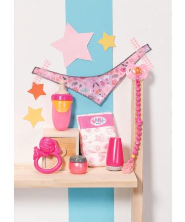 Baby Born Starter Set 832851 - Accessories for Toddlers - Magic Eyes Dummy, Nappy Ring, Powder Bottle & More - Buy Online on GoSupps.com