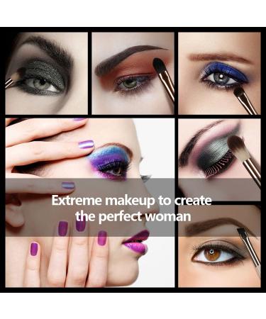 6 Pcs Professional Eye Makeup Brush Set for Blending Eyeshadow, Concealer, Eyebrows, and Eyeliner - Soft Hairs & Wood Handle - Buy Online on GoSupps.com