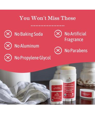 Earth Mama Simply Non-Scents Deodorant | Unscented Deodorant Pregnancy & Breastfeeding Contains Organic Calendula and Coconut Oil Fragrance Free No Baking Soda or Aluminum 2.65-Oz (2-Pack) NEW Non-Scents 2.65 Ounce (Pack of 2) - Buy Online on GoSupps.com