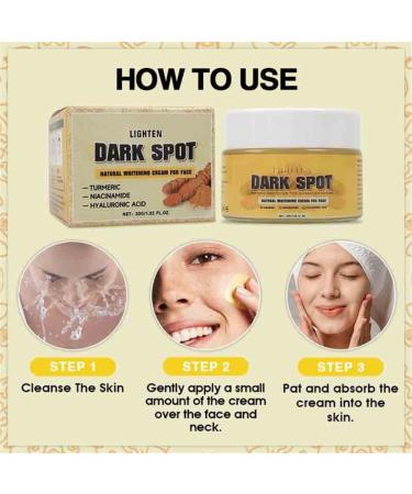 Turmeric Face Cream Dark Spots Removal Whitening Facial Cream Lightening Improve Dullness Skin Care Products Natural Ingredients Moisturizing and Mild Effect Skin Barrier Intensive Cream - Buy Online on GoSupps.com