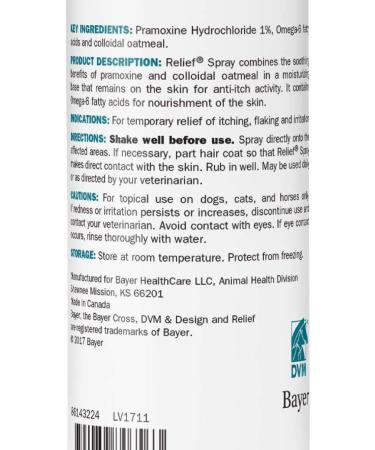 8 oz Relief Spray for Dogs, Cats, and Horses - Temporary Itch and Flake Relief - Buy Online on GoSupps.com