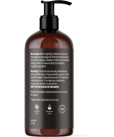 M3 Naturals Ylang Ylang & Ginger Massage Lotion | Collagen Stem Cell Infused | Deep Tissue Therapy for Muscle & Joint Relief | Anti-Cellulite Formula - Buy Online on GoSupps.com