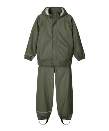 NAME IT Unisex Baby Nkndry Rain Set Noos Rain Suit 8 Years Thyme
