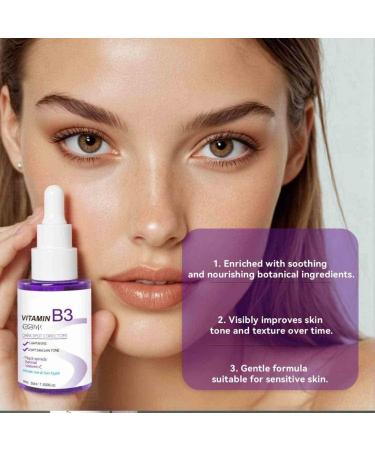 2PCS Vitamin B3 Serum Anti Wrinkle Facial Serum Fade Dark Spot Chloasma Lighten Melanin Pigmentation Smooth Pores Rejuvenation Brightening Moisturizing Essence - Buy Online on GoSupps.com