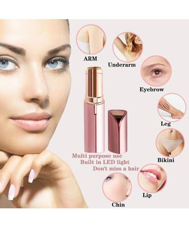 VYESY Lipstick Razor for Women Portable Electric Lipstick Shaver Bikini Trimmer Painless Hair Remover for Face Lips Chin with USB Charging - Buy Online on GoSupps.com