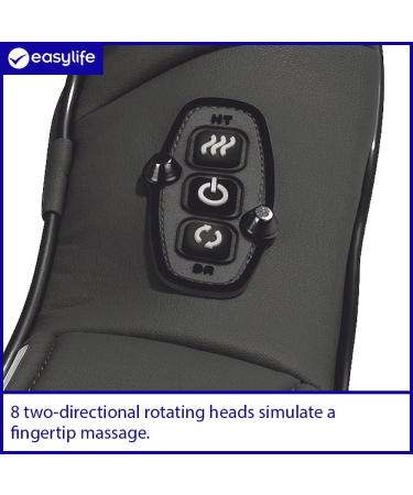 Maxxmee Shiatsu Neck & Shoulder Massage Device | Pressure Massage with Heat & Red Light | 4 Rotating Massage Balls for Muscle Relaxation | Gray/Black - Buy Online on GoSupps.com