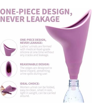 KPOKPO Female Urination Device - Reusable Silicone Portable Urinal Cup for Women - Standing Pee for Camping and Outdoor Activities - Buy Online on GoSupps.com