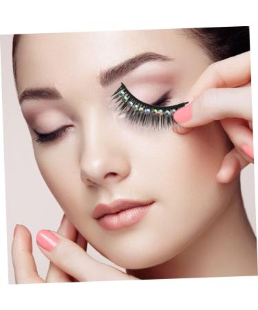 BIUDECO Long Fake Lash 10 Pairs lash clusters gems eyelash performance eyelash decorate make up natural false eyelashes extend dense fiber hard stem Hardcore false eyelashes magnetic - Buy Online on GoSupps.com